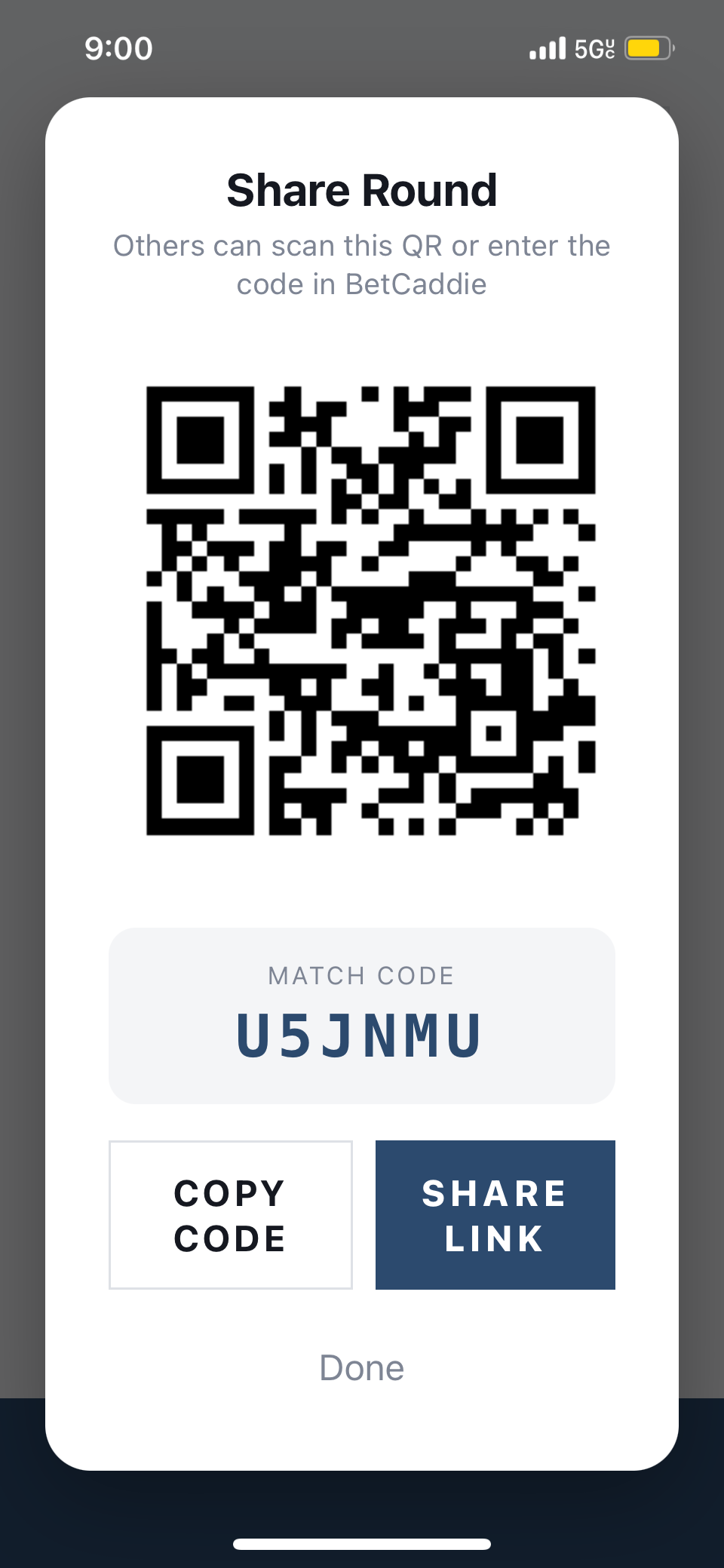 Share leaderboard with QR code